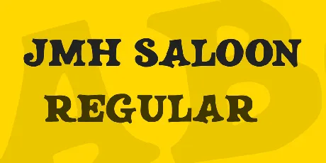 JMH SALOON font