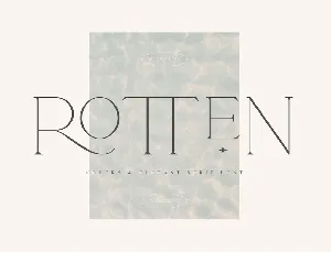 Rotten font