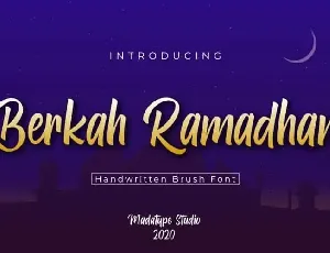 Berkah Ramadhan Script font