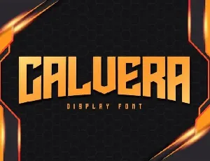 Calvera Display font