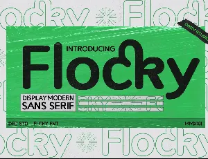 Flocky font