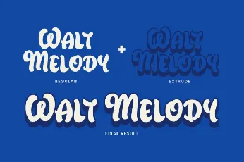 Walt Melody font