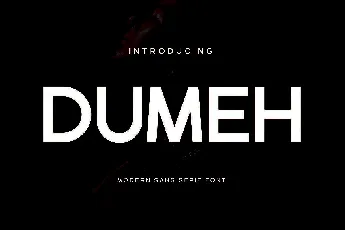 Dumeh font