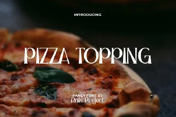 Pizza Topping font