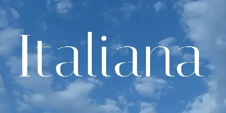 Italiana font