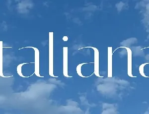 Italiana font