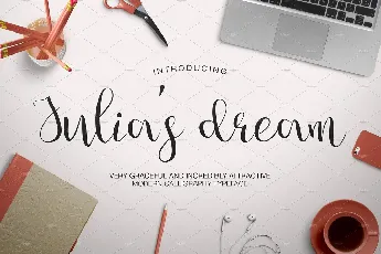 Juliaâ€™s Dream Script font