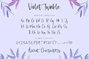 Violet Twinkle font