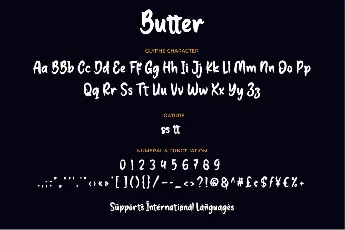 Butter font