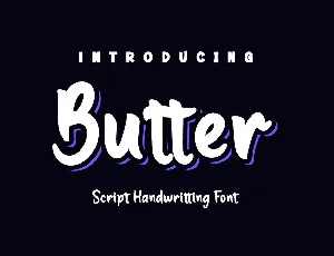 Butter font