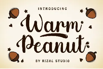 Warm Peanut font