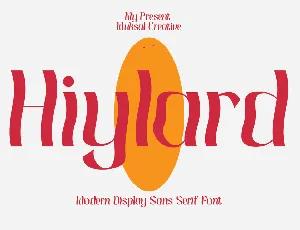 Hiylard font