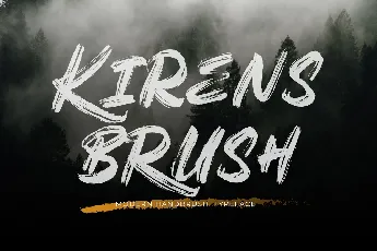 Kirens Brush DEMO font