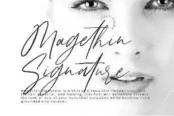 Magethin Signature font