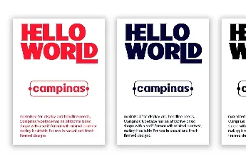 Campinas font