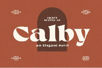 Calby font