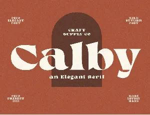 Calby font