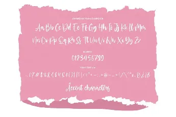 Glittery Modern Handwritten font