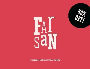 Farsan Slab Serif font