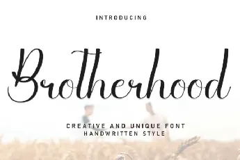 Brotherhood Script Typeface font