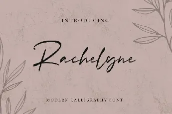 Rachelyne – Modern Calligraphy font