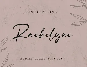 Rachelyne – Modern Calligraphy font