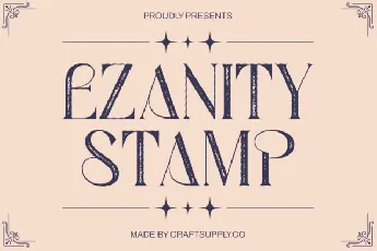 Ezanity Stamp font