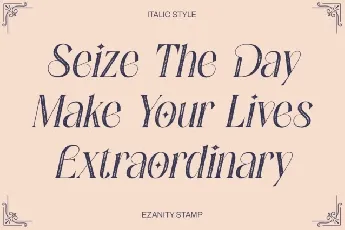 Ezanity Stamp font