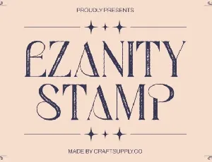 Ezanity Stamp font