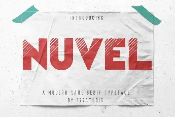 Nuvel Modern Sans Serif Typeface font