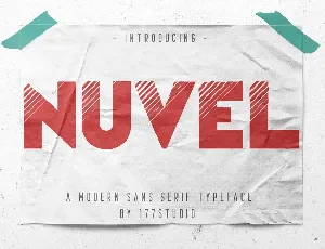 Nuvel Modern Sans Serif Typeface font