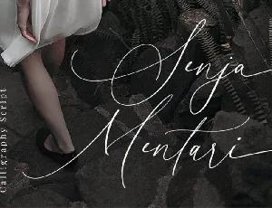 Senja Mentari Modern Script font