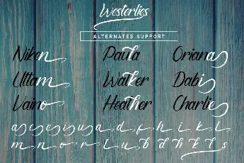 Westerlies Demo font