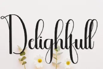 Delightfull Script font