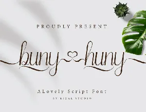 Buny Huny font