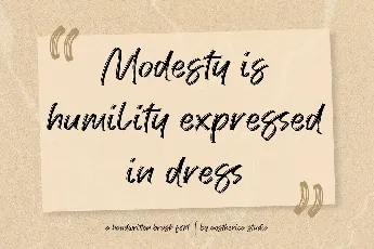 Modesty font