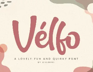 Velfo font