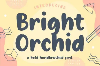 Bright Orchid Bold Handbrushed font