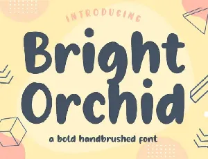 Bright Orchid Bold Handbrushed font