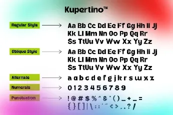 VT Kupertino Grotesk font