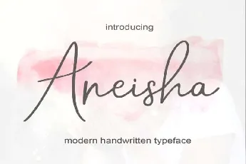 Aneisha Script Free font