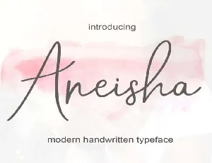 Aneisha Script Free font