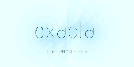 Exacta font