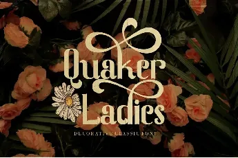 Quaker Ladies font