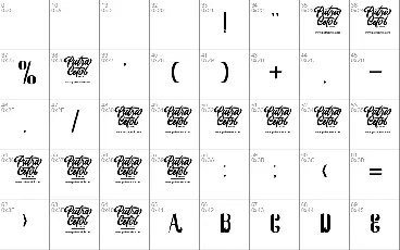 Quaker Ladies font