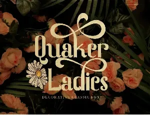 Quaker Ladies font