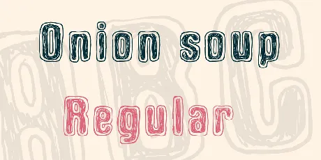 Onion soup font