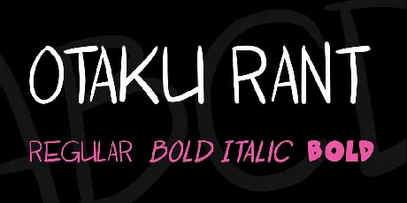 Otaku Rant font