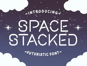 Space Stacked font