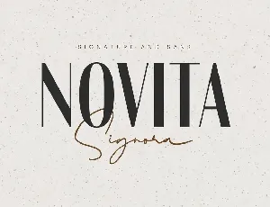 Novita Signora font